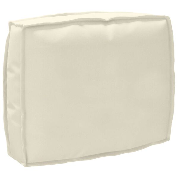 vidaXL Cuscino Crema 50 x 40 x 12 cm Tessuto Oxford