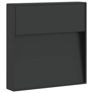 vidaXL Applique per Esterni con LED Nera in Alluminio Pressofuso