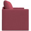 vidaXL Divano letto 110cm Rosso Vino Tessuto