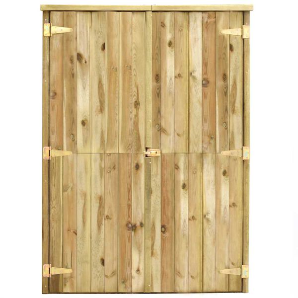 vidaXL Rimessa Attrezzi da Giardino 123x50x171cm in Pino Impregnato
