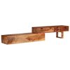 vidaXL Mobile Porta TV Marrone 200x30x35 cm in Massello di Acacia