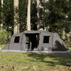 vidaXL Tenda Familiare a Tunnel per 6 Persone Marrone Impermeabile