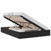 vidaXL Letto con Contenitore con materasso Nero 140 x 200 cm Velluto