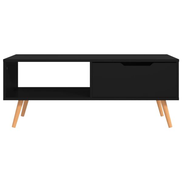 vidaXL Tavolino da Salotto Nero 100x49,5x43 cm in Legno Multistrato
