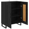 vidaXL Credenza Rovere Nero 69,5 x 34 x 90 cm