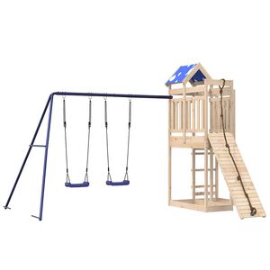 vidaXL Set da Gioco da Esterno in Legno Massello di Pino