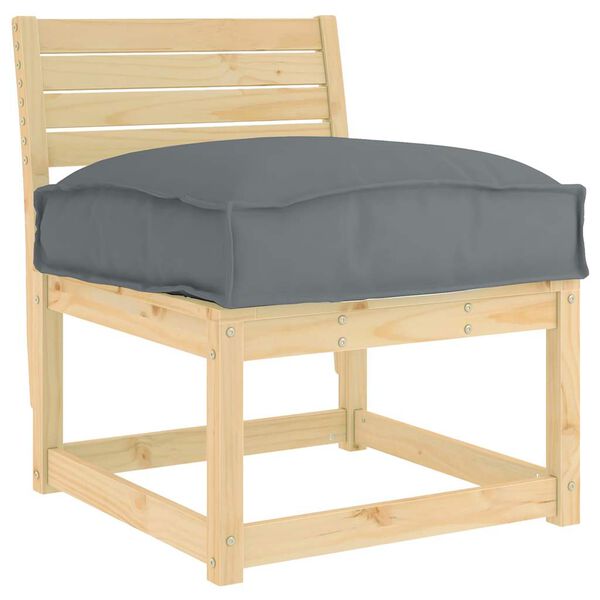 vidaXL Cuscino Antracite 60 x 40 x 8 cm Tessuto Oxford