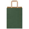 vidaXL Sacchetti di Carta 250 pz con Manici Verdi 21x11x28 cm