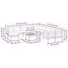vidaXL Set Divani Giardino 12 pz Cuscini Legno Massello Abete Douglas