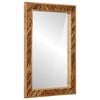 vidaXL Specchio Montaggio a parete Marrone 70 x 50 x 3 cm Vetro