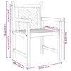 vidaXL Sedia da Giardino 2 pcs 60 x 58 x 90 cm Legno di teak solido