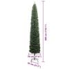 vidaXL Albero di Natale artificiale con 300 LED Verde 300 cm