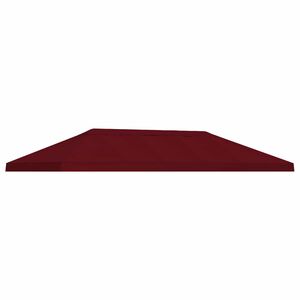 vidaXL Copertura Tenda Gazebo 6 x 3 m Borgogna Poliestere 190