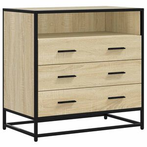 vidaXL Cassettiera Rovere Sonoma 70x41x70 cm in Legno Multistrato