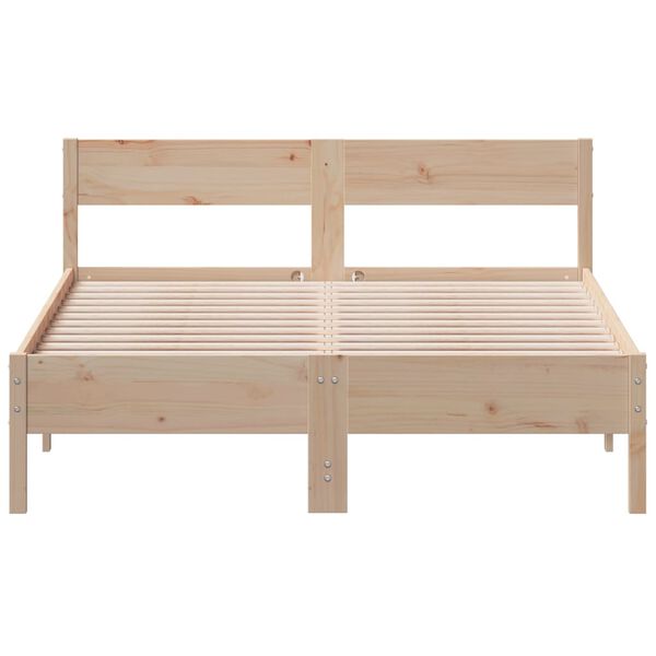 vidaXL Letto senza Materasso 140x200 cm in Legno Massello di Pino