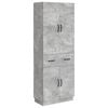 vidaXL Set di armadi 2 pcs Grigio Cemento Legno ingegnerizzato