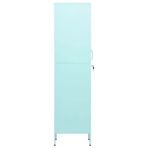 vidaXL Armadio Menta 35x46x180 cm in Acciaio