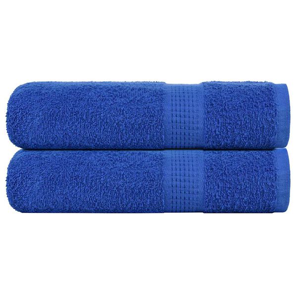 vidaXL Asciugamani da bagno FROGN 2 pz Blu 100x150 cm 360 g/m²