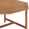 vidaXL Tavolo da Giardino 150x150x75 cm in Legno Massello di Teak