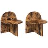 vidaXL Comodino 2 pz Rovere Fumo 40 x 35,5 x 45,5 cm
