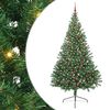 vidaXL Albero di Natale artificiale con luci integrate Verde 240 cm