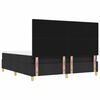 vidaXL Letto a molle con materasso Nero 180 x 200 cm Tessuto