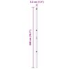 vidaXL Palo della recinzione 26 pcs Grigio 3,2 x 3,2 x 200 cm Acciaio