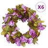 vidaXL Ghirlande Fiori 6 pz Viola Chiaro 250 cm