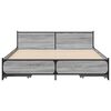 vidaXL Giroletto Cassetti Grigio Sonoma 120x190 cm Legno Multistrato