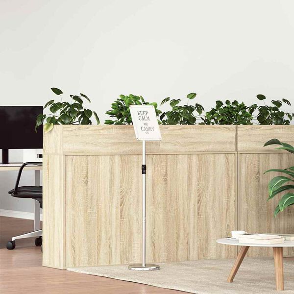 vidaXL Espositori per Fiere Argento 25 x 25 x 125 cm Alluminio