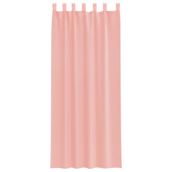 vidaXL Tende in Voile con Passanti 2 pz Rosa 140x260 cm