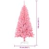 vidaXL Albero di Natale con 150 LED con supporto Rosa 150 cm PVC