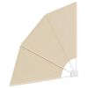 vidaXL Schermo di Privacy per Balcone Beige 115 x 115 cm Tessuto