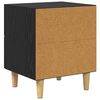 vidaXL Armadio da Notte Rovere Nero 40 x 35 x 47 cm Legno multistrato