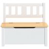 vidaXL Cassapanca per Bambini Bianca e Beige 60x30x55 cm in MDF