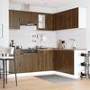 vidaXL Set Mobili da Cucina 11 pz Porto Rovere Marrone in Truciolato