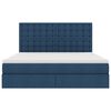 vidaXL Letto con contenitore e materasso Blu 180 x 200 cm Poliestere