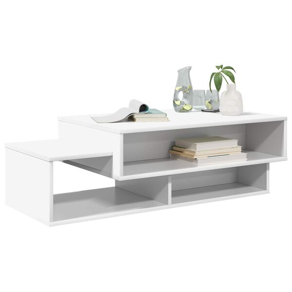 vidaXL Tavolino da salotto Bianco 105 x 50 x 32,5 cm Legno multistrato