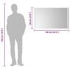 vidaXL Specchio da Bagno con Luci LED 100x60 cm