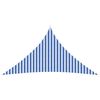vidaXL Telo Ombra 4,5 x 4,5 x 4,5 m HDPE Triangolare Blu e Bianco