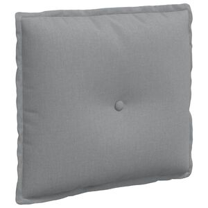 vidaXL Cuscino per Schiena Grigio chiaro 50 x 19 x 45 cm Tessuto