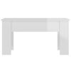 vidaXL Tavolino Salotto Bianco Lucido 101x49x52 cm Legno Multistrato