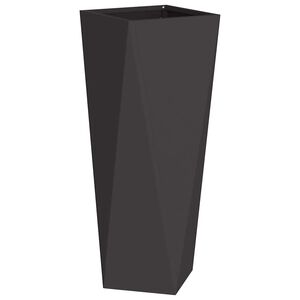VidaXL Fioriera A Scala 3 Ripiani In Acciaio 56x30x96 Cm - Portavasi Da Esterno E Interno