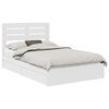 vidaXL Letto con Contenitore Bianco 120 x 200 cm Legno multistrato