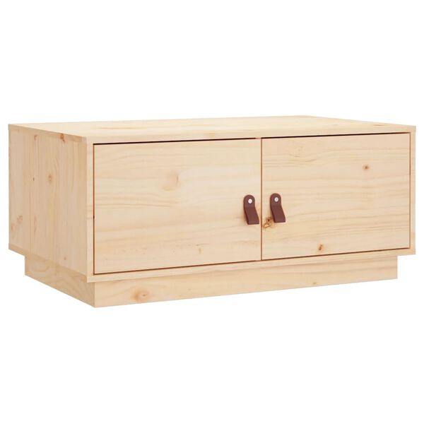 vidaXL Tavolino da Salotto 80x50x35 cm Legno Massello di Pino
