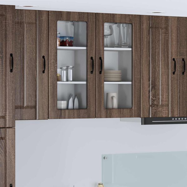 vidaXL Mobile da cucina Lucca Rovere Marrone 40 x 31 x 80 cm