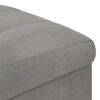 vidaXL Pouf contenitore Grigio chiaro 40 x 40 x 45 cm Velluto