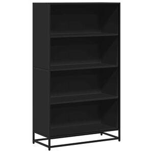 vidaXL Libreria Nera 80,5x35x139 cm in Truciolato