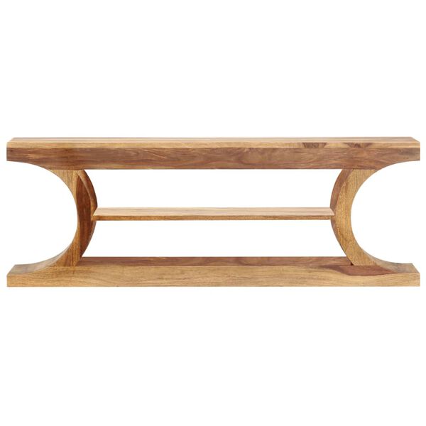 vidaXL Mobile Porta TV 118x30x40 cm in Legno Massello di Acacia