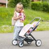 Smoby Passeggino Giocattolo Sportivo Bambole Gemelle Maxi-Cosi Rosa